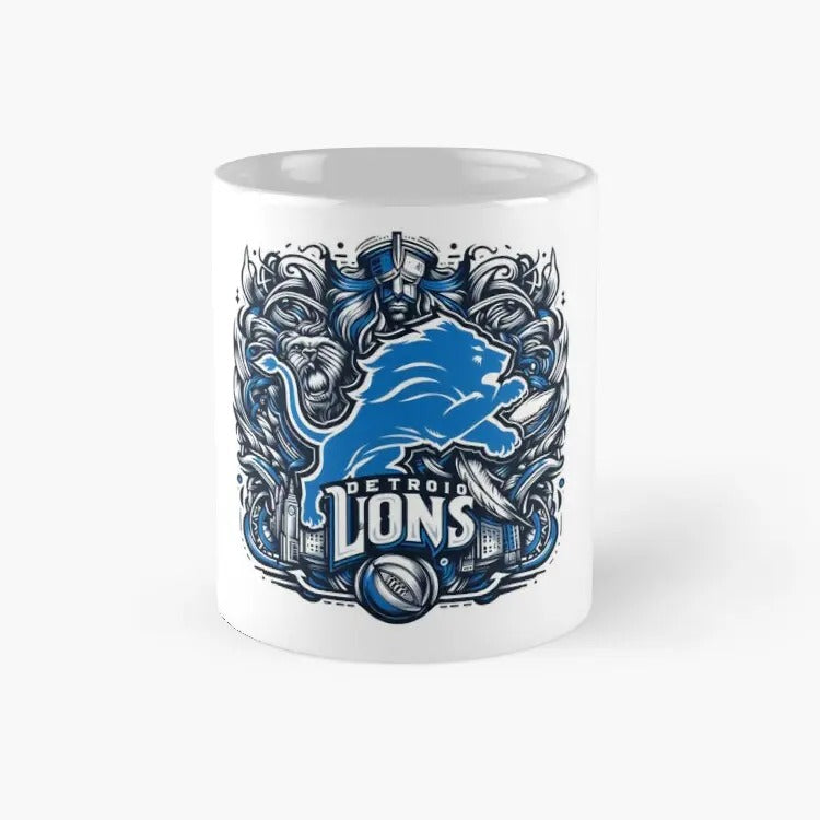 Lion Hearted: Detroit Pride Classic Mug, Best Gift For Family, Gift For Fan, Gift For Holiday
