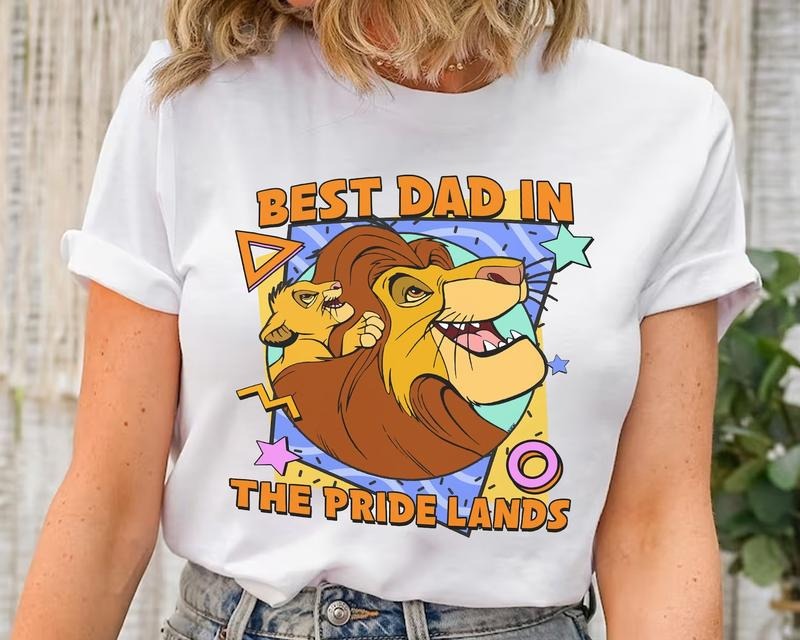 Lion King Sim.ba & Muf.asa Best Dad In The Pride Lands T-shirt Sweatshirt, Father's Day Gift Ideas, Dad and Son Tee