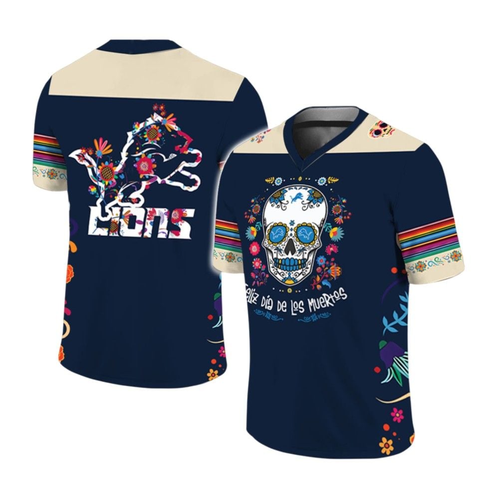 Lions 2024 Dia De Los Muertos Jersey - Grishko.com