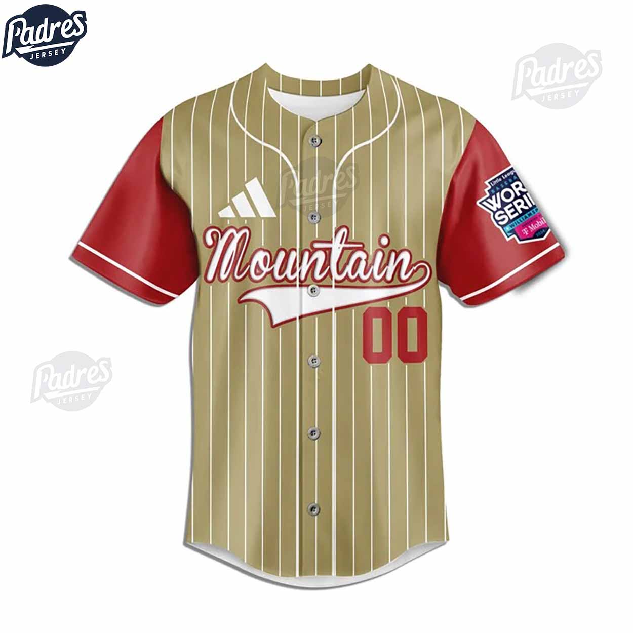 Little League Mountain Team Baseball Jersey - Padres Jersey Oasis: Elevate Your Baseball Style Game T-Shirts,... (Image 3)