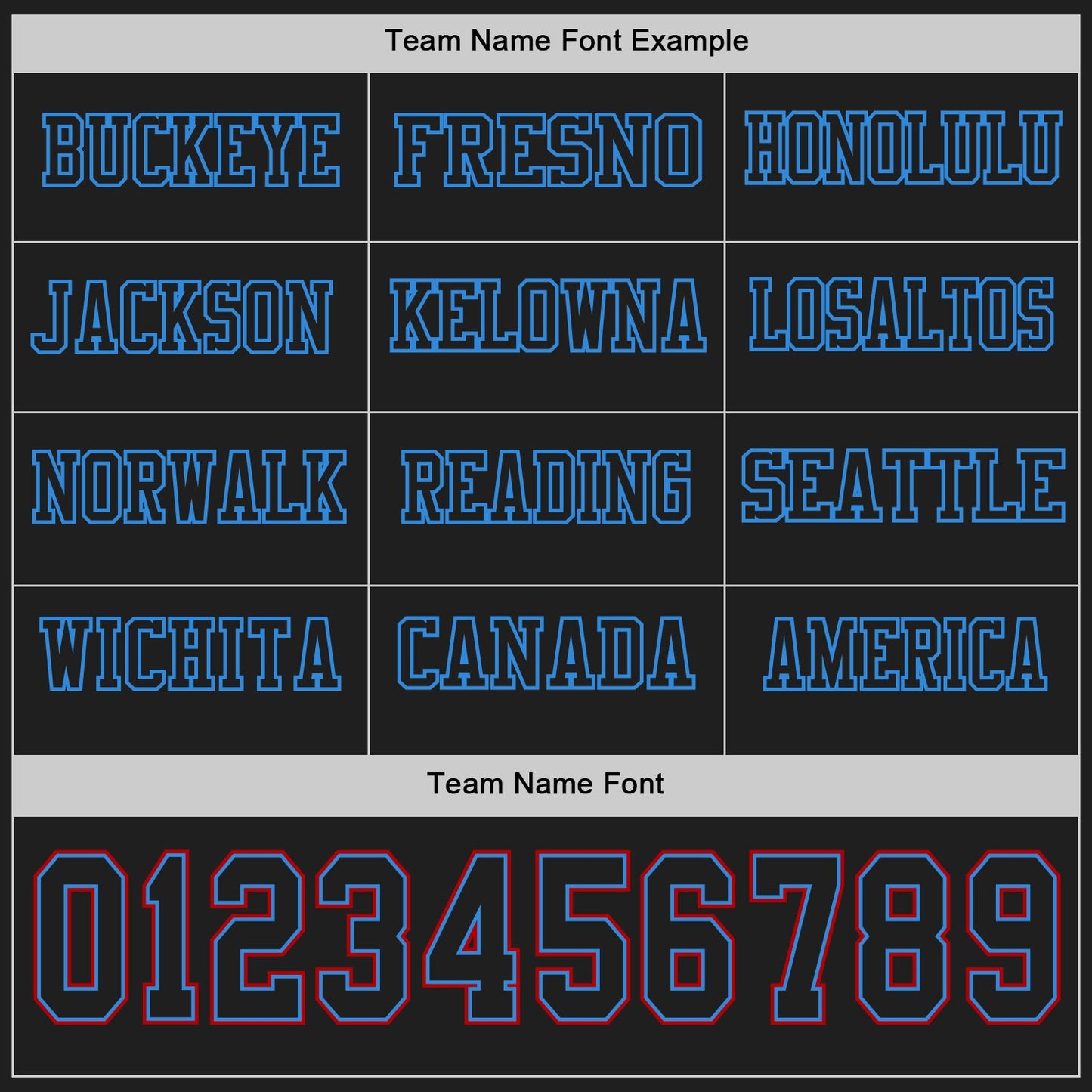 Custom Black Powder Blue-Red Long Sleeve Authentic Football Jersey T-Shirts, Hoodie, Sweatshirt | WearSparks.com (Image 3)