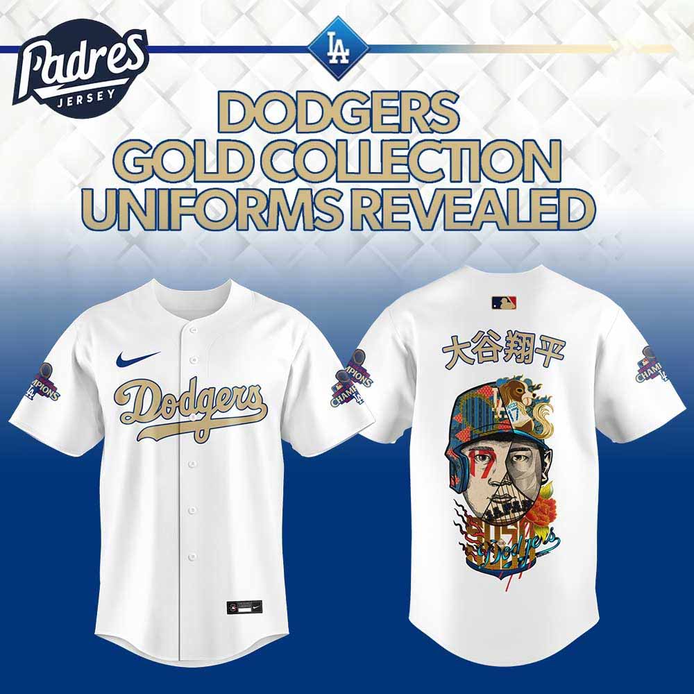 Los Angeles Dodgers Baseball Jersey - DODGERS GOLD COLLECTION UNIFORMS - Padres Jersey Oasis: Elevate Your Baseball Style Game