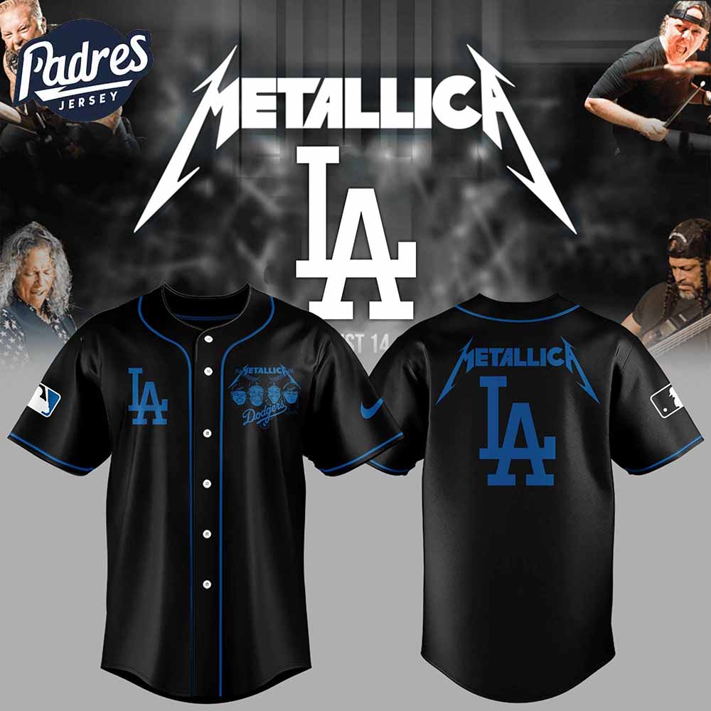Los Angeles Dodgers Baseball Metallica Night Jersey - Padres Jersey Oasis: Elevate Your Baseball Style Game