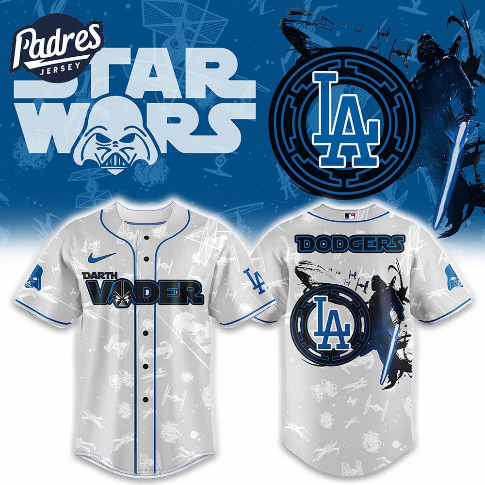 Los Angeles Dodgers MLB x Darth Vader Is Anakin Baseball Jersey - Padres Jersey Oasis: Elevate Your Baseball Style Game