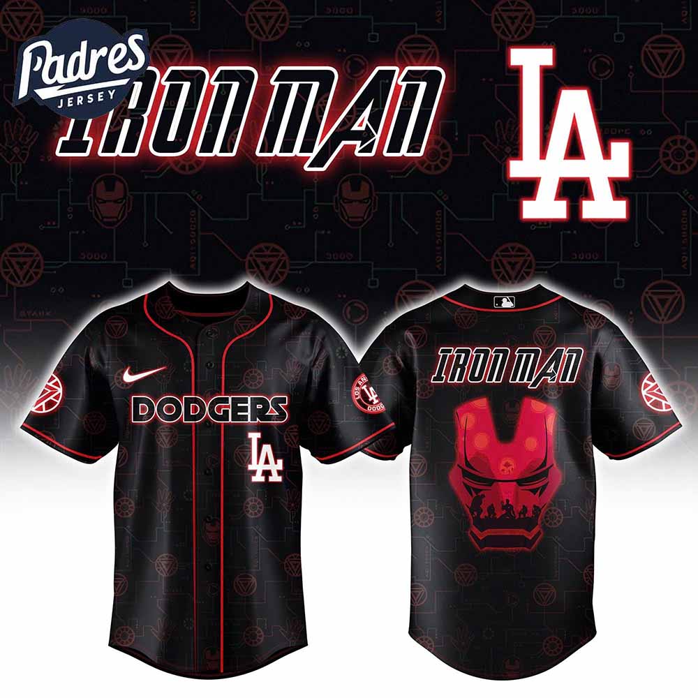 Los Angeles Dodgers x Iron Man Avengers Jersey - Padres Jersey Oasis: Elevate Your Baseball Style Game
