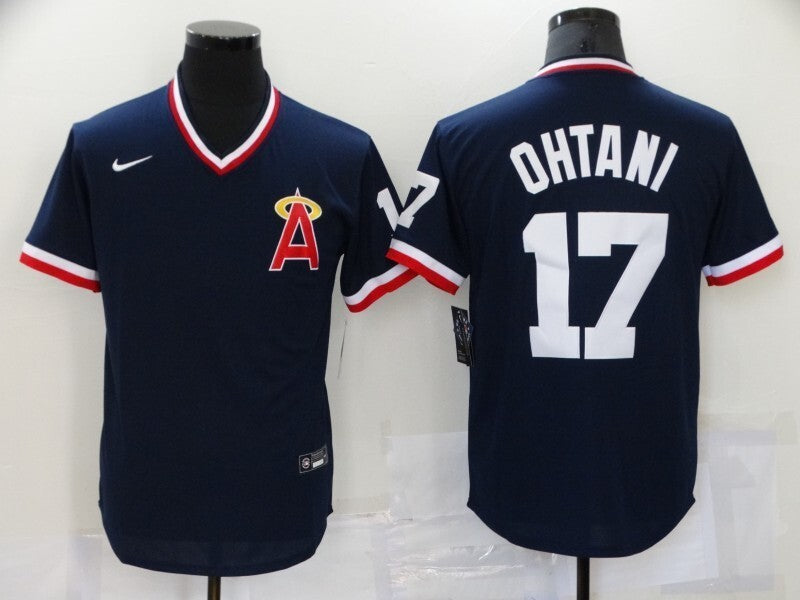 Los Angeles Angels #17 Shohei Ohtani Angels Retro Pullover Adult