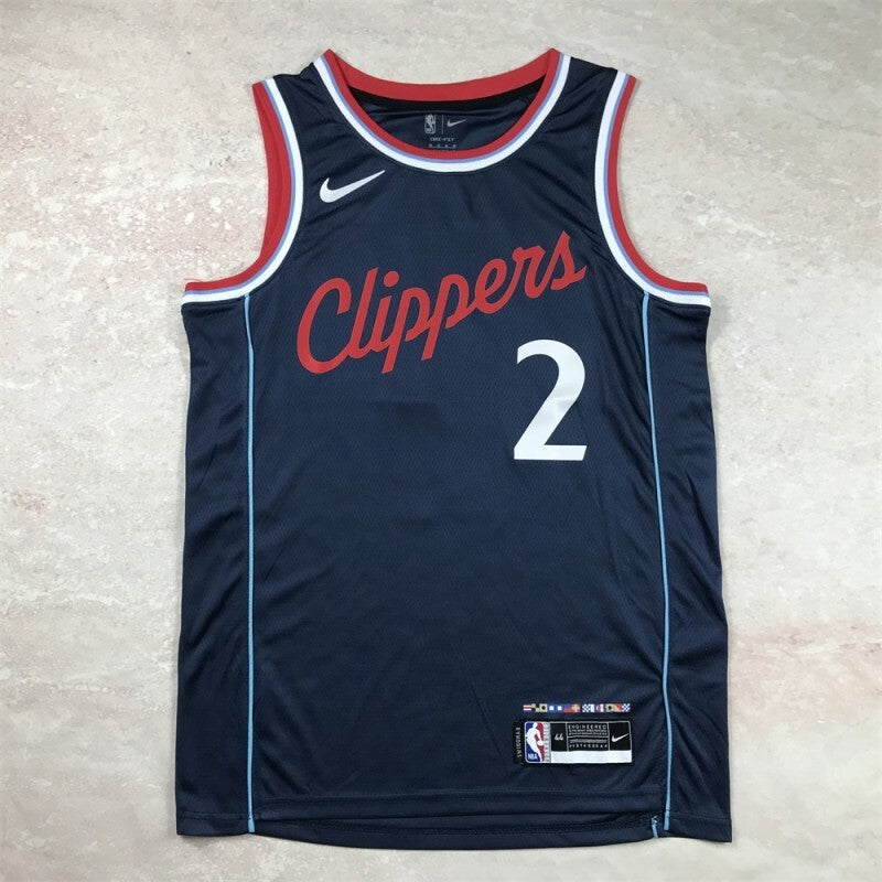 Los Angeles Clippers #2 Kawhi Leonard Hot Press Clippers 2 Navy s-xxl Style 2
