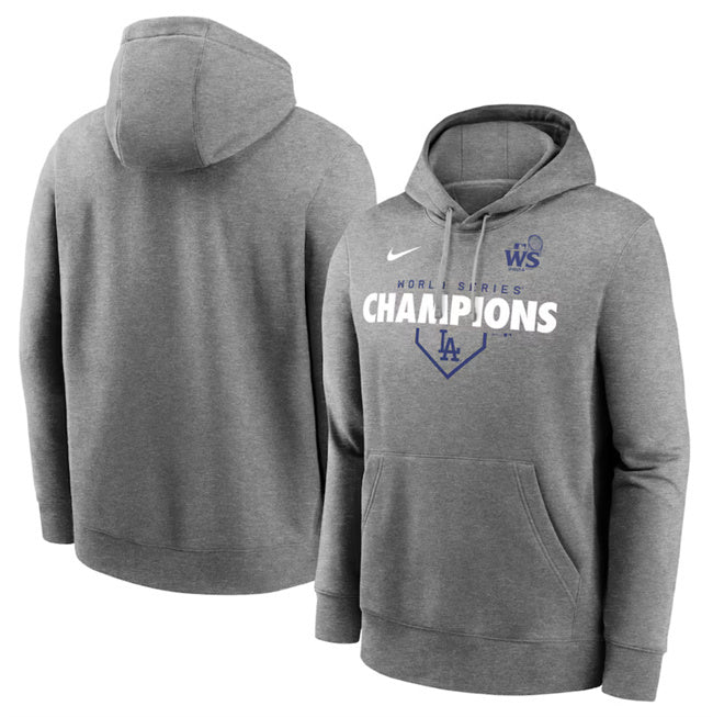 Los Angeles Dodgers Heather Charcoal 2024 World Series Champions Home Plate