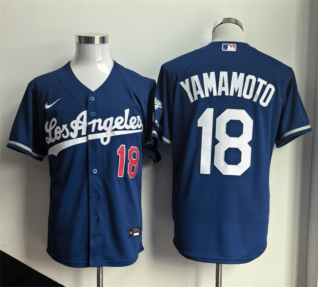 Los Angeles Dodgers #18 Yoshinobu Yamamoto White 2026 Gold Collection Stadium Stitched