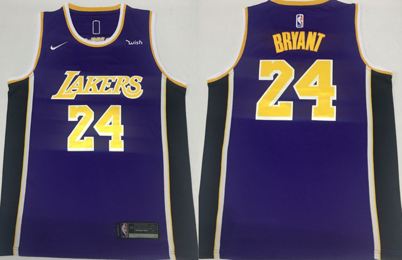 Los Angeles Lakers #24 kobe Bryant Lakers 24 Purple