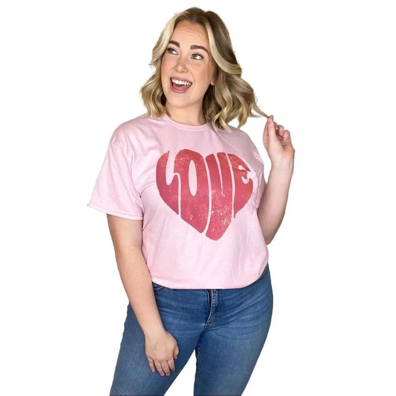 Love Heart Distress T-Shirt Hoodie, Sweatshirt | WearSparks.com