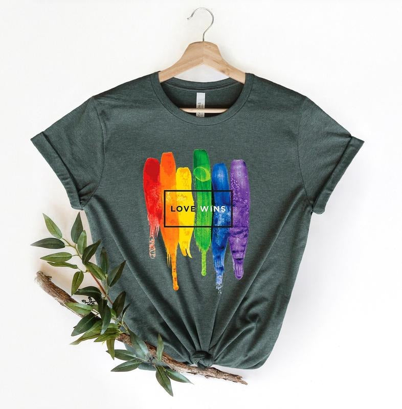Love Wins Shirt, LGBTQ+ Shirt, Love is Love Shirt,pride rainbow shirt, LGBT Shirt, Pride Shirt,Western Pride Shirt,...