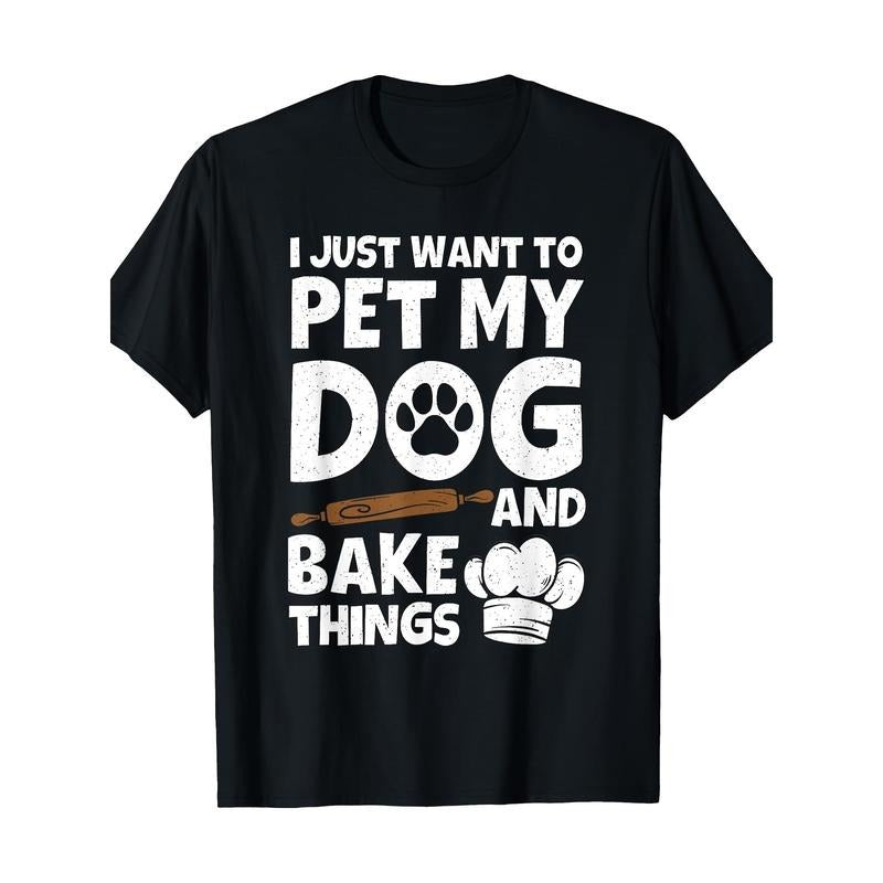 Lovely baking design Men's and Women's pastry bakers bake 100% Cotton T-shirts Made in USA