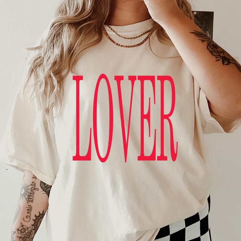 Lover #2 Valentines day Shirt~ Unisex Apparel Relaxed Fit Printed In The USA Clothing Womenswear Casual Comfort Cotton Top Athletic Boho Chic