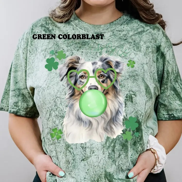 Lucky Dog Merle Aussie Shirt ~ Unisex Apparel Relaxed Fit Printed In The USA Clothing Womenswear Casual Comfort Cotton Top Athletic Boho Chic