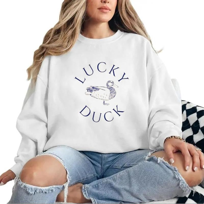 Lucky Duck Silly Shirt Vintage Duck Sweatshirt Duck Hunting Birthday Shirt Duck Hunting Birthday One Lucky Duck Unisex
