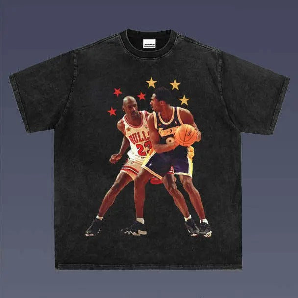 MICHAEL VS KOBE 1.11 VINTAGE TEE | MEN'S GRAPHIC T-SHIRT SWEATSHIRT HOODIE | GIFT FOR FAN