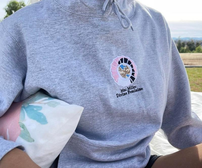 Mac Miller Embroidered Vintage Tee, Unisex Embroidered Tee, Mac Miller Embroidered Album Shirt, Vintage Rap Embroidered Tee