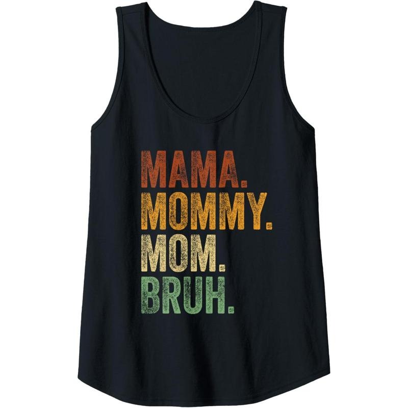 Mama Mommy Mom Bruh Funny Mommy And Me Mom Life Tank Top T-Shirts, Hoodie, Sweatshirt | WearSparks.com