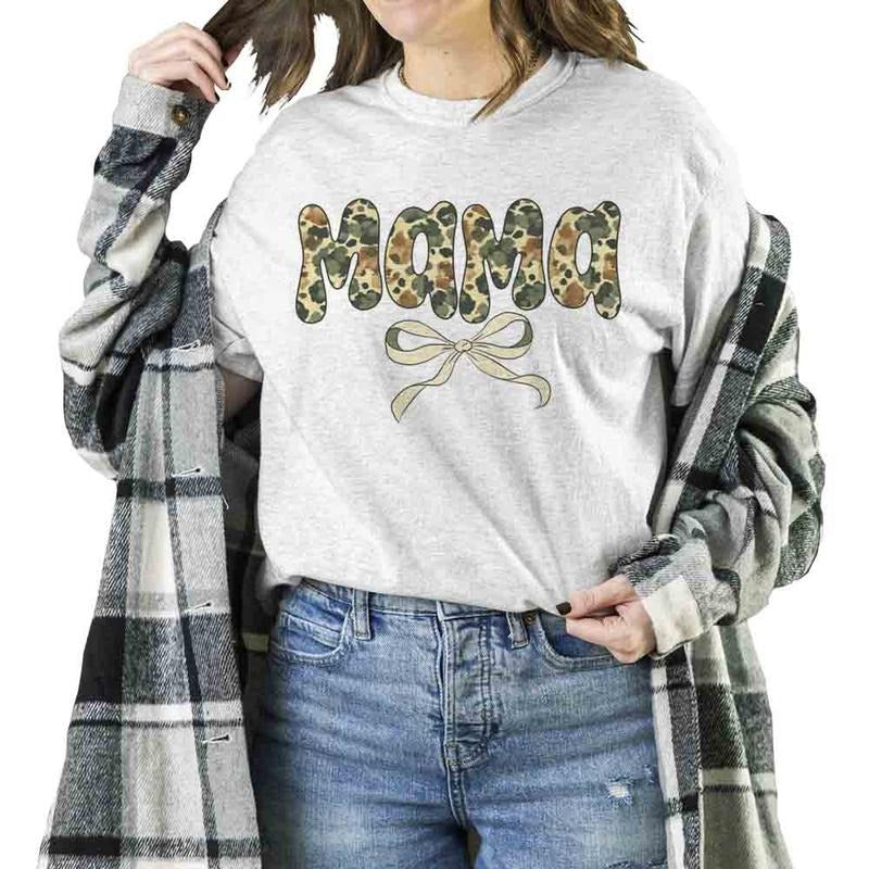 Mama Preppy Duck Camo Unisex T-shirt Sweatshirt Hoodie camouflage coquette Boho Cotton
