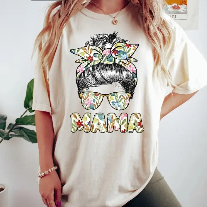 Mama Shirt Mom Shirt, Mothers Day Tees, Mama T shirt, Momma Shirt, Gift For Mom, Mama Graphic Tee, Mom Tshirt Top...