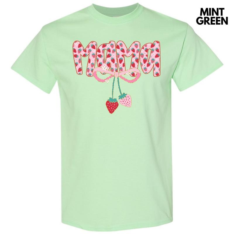 Mama Strawberry Coquette Gildan Short Sleeve T-Shirt 'NLB' Hoodie, Sweatshirt | WearSparks.com