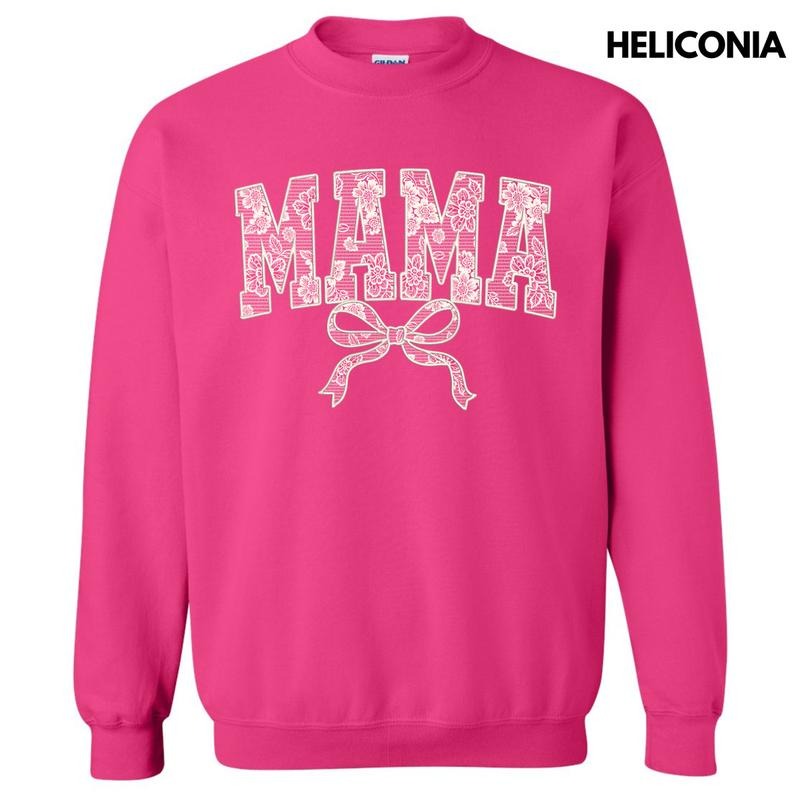 Mama White Lace Coquette Sweatshirt 'NLB' T-Shirts, Hoodie | WearSparks.com