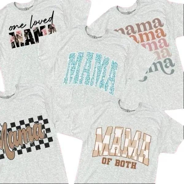 Mama designed Mystery Grey T-Shirts and Crewnecks Comfortable Top Womenswear graphic tees cute Fit Fitted Hoodie,...