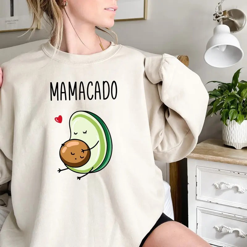 Mamacado Sweatshirt, Pregnancy Announcement Sweatshirt, Baby Announcement Shirt, New Mom Gift Shirt, Pregnancy Reveal Shirt, Maternity Shirts, Mom To Be Sweatshirt