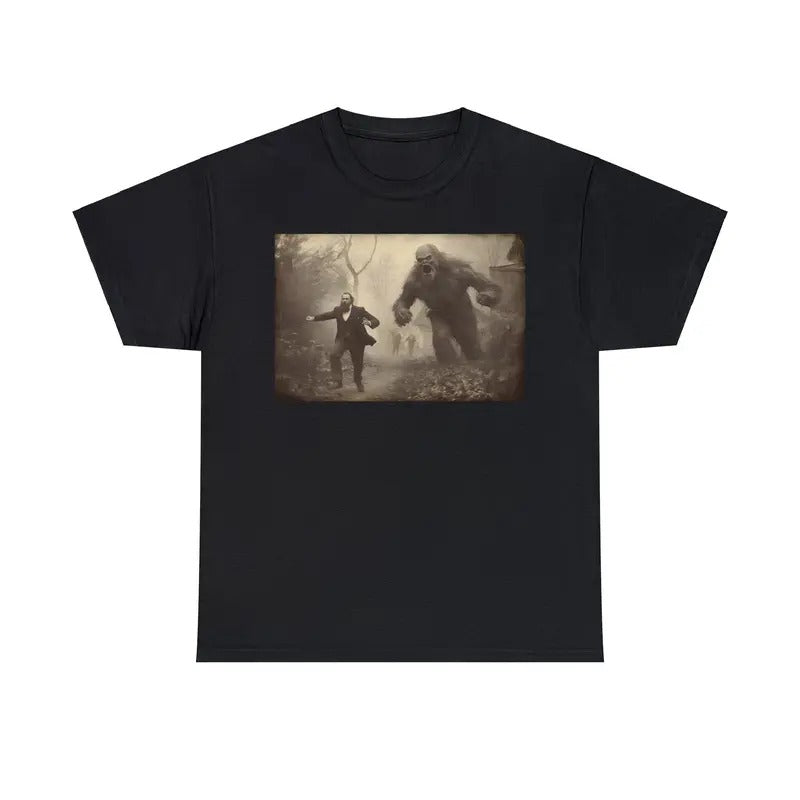 Man Getting Chased By Bigfoot Shirt Sasquatch Shirt Bigfoot Tshirt Funny Shirt Big Foot Shirt Bigfoot Shirts Funny Bigfoot Yeti Shirt sweater and hoodie