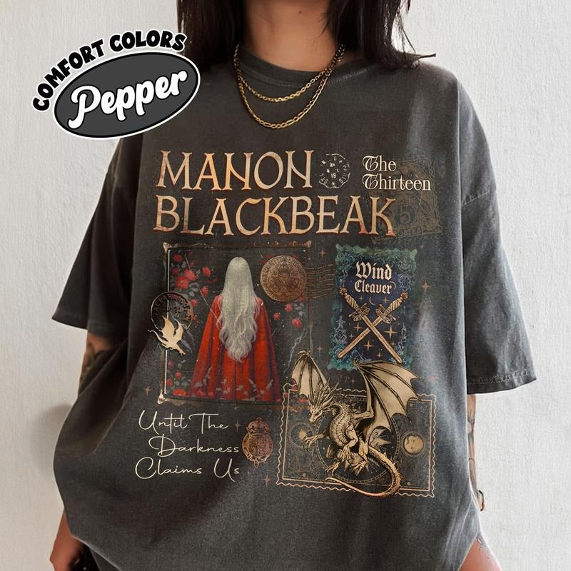 Manon Blackbeak Throne of Glass Comfort Colors Shirt, The Thirteen Shirts, SJM ACOTAR Crescent City Womenswear