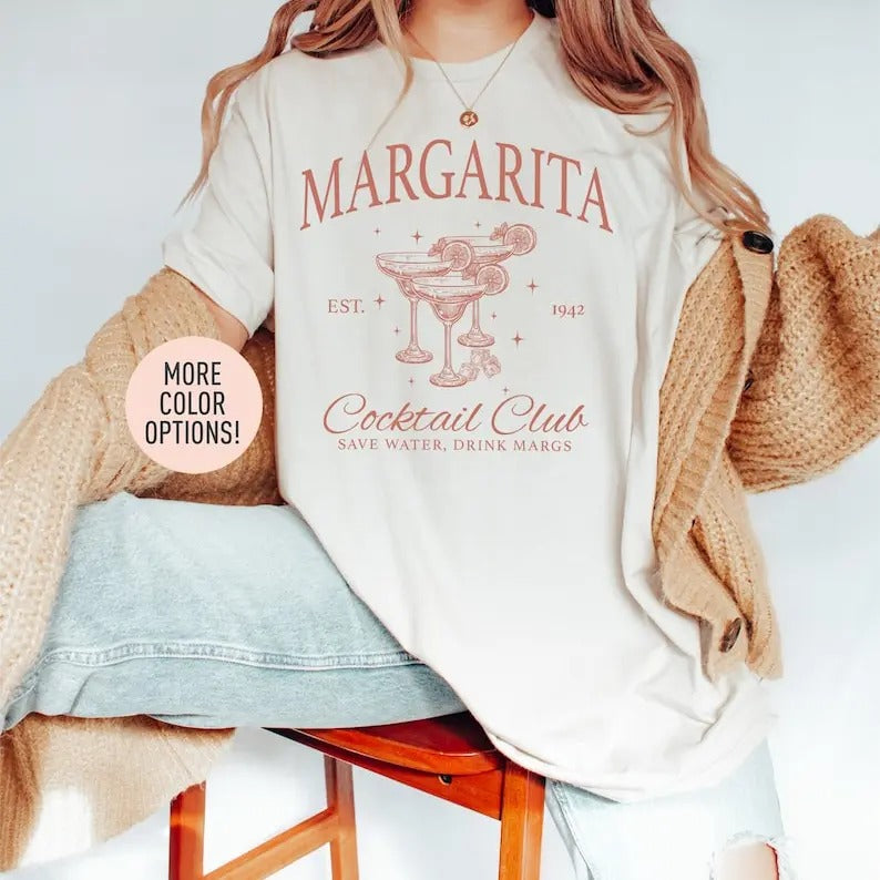 Margarita Cocktail Club T-Shirt, Margarita Cocktail Lover Shirt, Cocktail Lover Shirt, Margarita Shirt, Drinking Night Shirt
