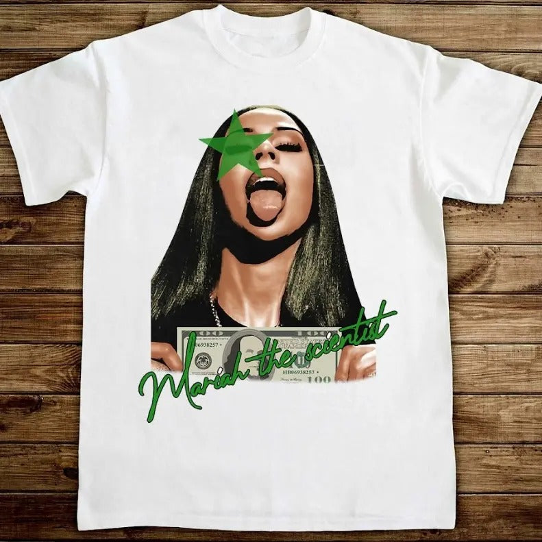 Mariahh green Classic Style Tee, Big Face T-shirt, Rap Hip Hop Tee Hoodie, Sweatshirt | WearSparks.com