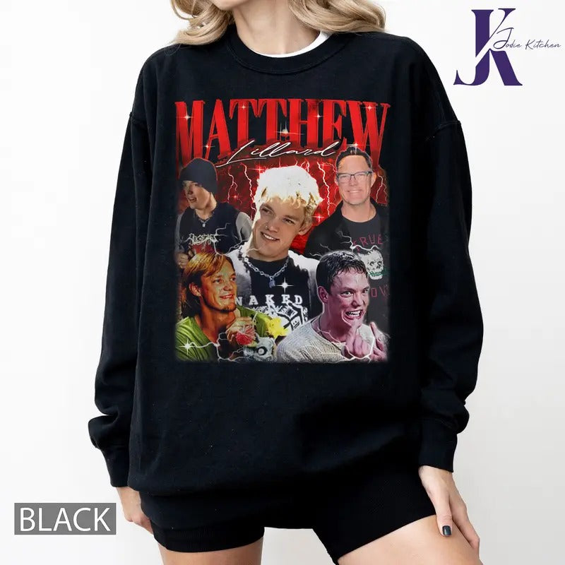 Matt Vintage T-Shirt Sweatshirt Hoodie Unisex, Matthew Lillard Fans Shirt, Matthew Lillard Shirt
