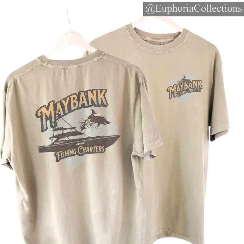 Maybank Fishing Charters Shirt - Style Tee, Fishing T-Shirt, Gift for Outdoor, Fishing, and Boat owners , Global Trending Outfits