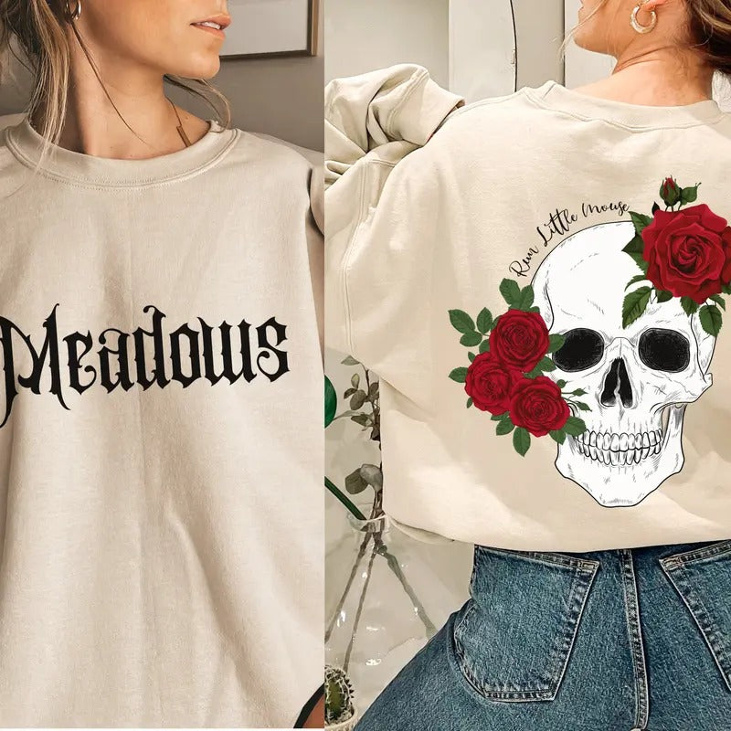 Meadows Run Little Mouse Sweatshirt, Zade Meadows Hoodie, Haunting Adeline Merch, Zade Adeline, Smut Unisex Soft Comfort Crewneck Pullover Long Sleeves Graphic Fabric Sweater