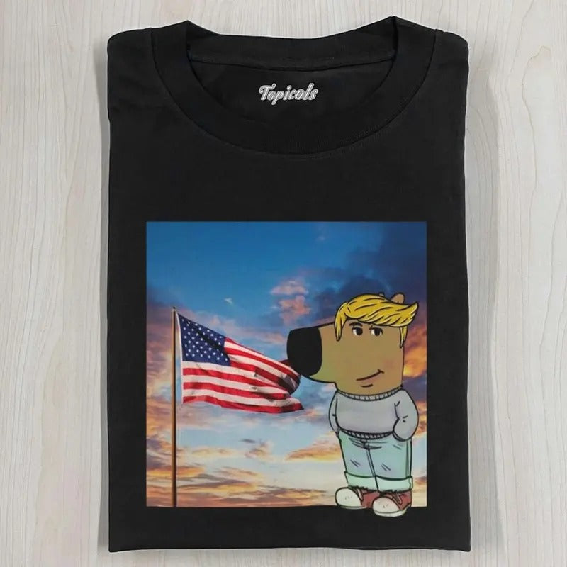 Meme Just A Chill Guy Graphic Unisex Tee Shirt, Trump Chill Guy, Funny Meme Genz Dank Tee, Sweatshirt, Hoodie, Comfort Colors Top Menswear Tropical