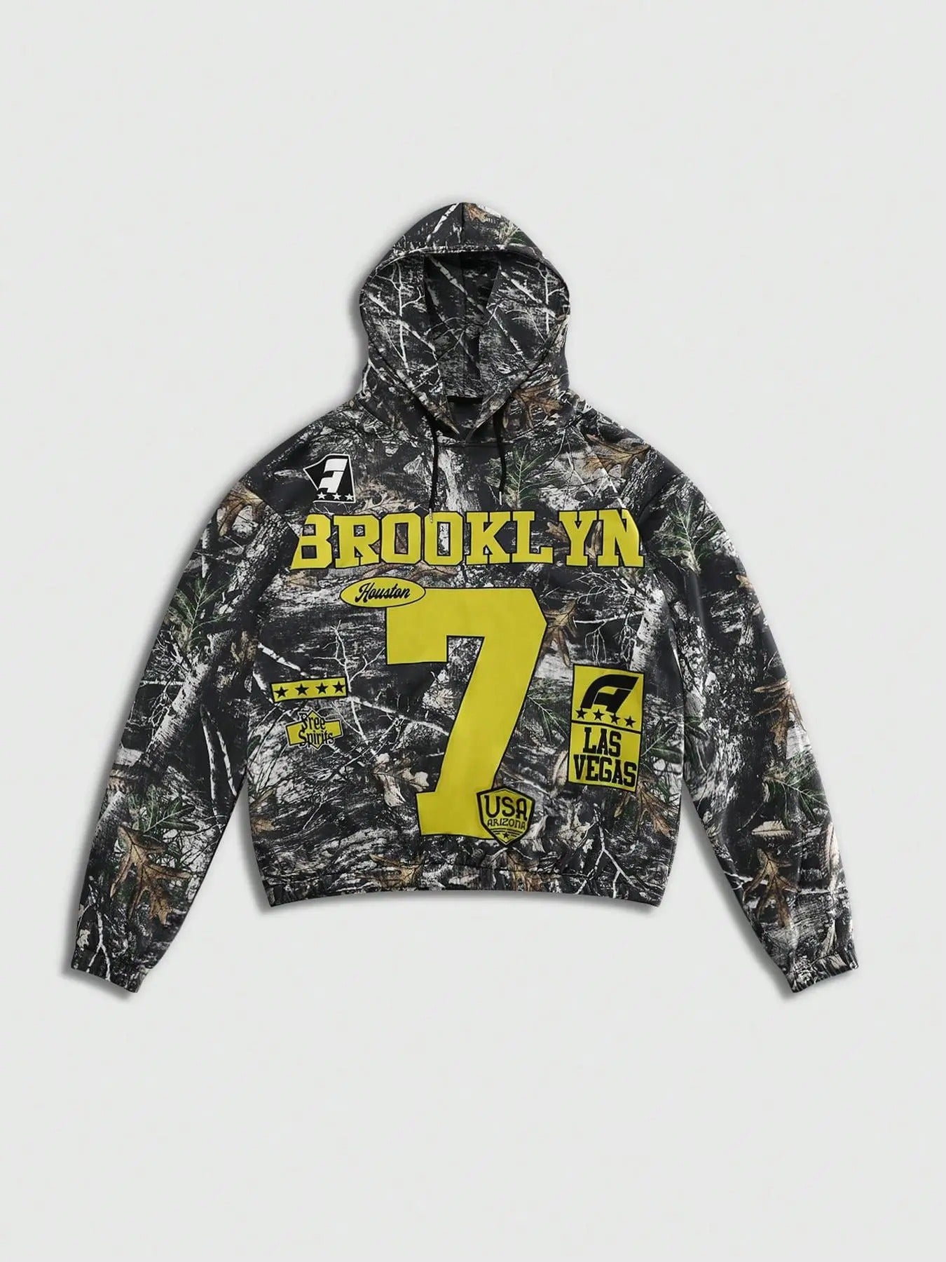 Men's Letter & Plants & Figure Print Drop Shoulder Hoodie, Fashion Casual Regular Fit Drawstring Hooded Sweatshirt for Daily Holiday Outdoor Wear, Men Clothes for Spring & Fall