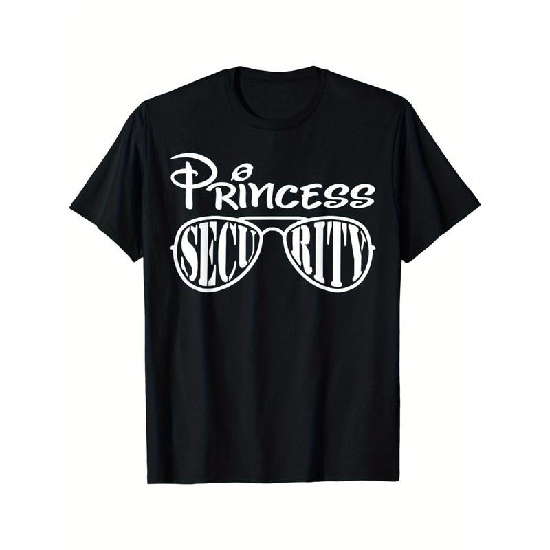 Men's Princess Security Shirt Halloween Costume T-Shirt - Unique Graphic Print, Short Sleeve, Casual Wear for Party, Cosplay - Spooky Season Essential Made in USA