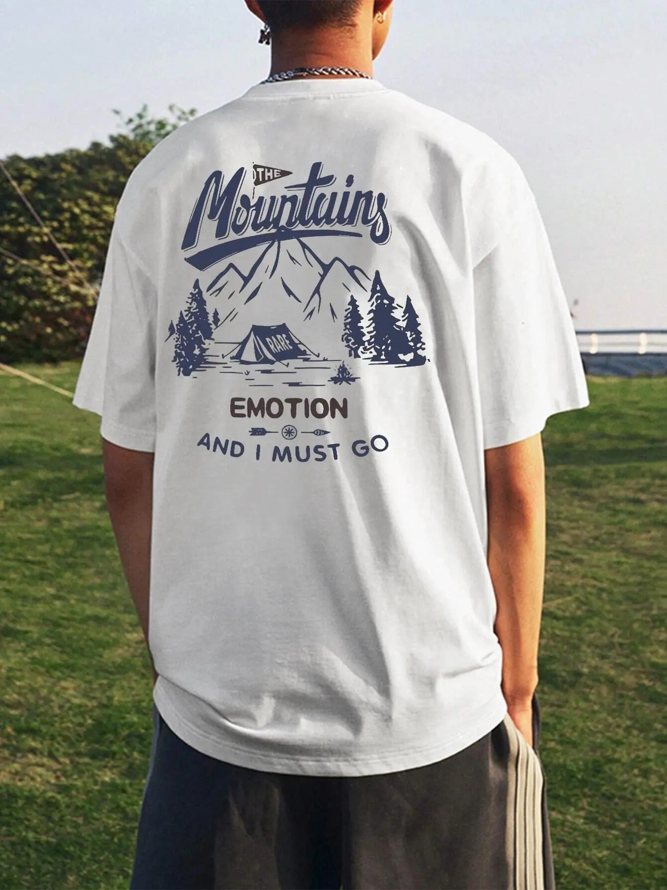 Men's Regular Fit Letter Print Round Neck Tee, Casual Short Sleeve T-shirt for Daily Wear, Men's Top for All Seasons