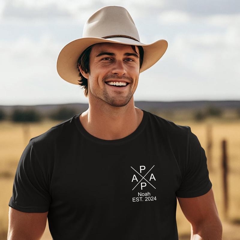 Men's T-Shirt Dad Personalized with Names of Children Year of Birth Gift for Father, New Dad Gift, Father's Day Gift, Expectant Dad Announcement, Cool Dad Hoodie, Best Dad Shirt