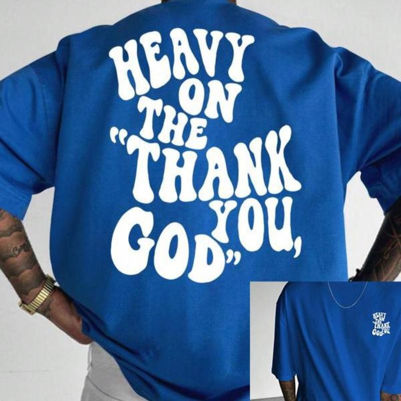 Men's T-shirt Letter Print Drop Shoulder Sleep Graphic Tee, Regular Fit Casual Comfy Round Neck Half Sleeve Sleep Sweatshirt Top Graphic Unisex T-Shirt, Full Color Hoodie For Men, For Women Comfort Cotton