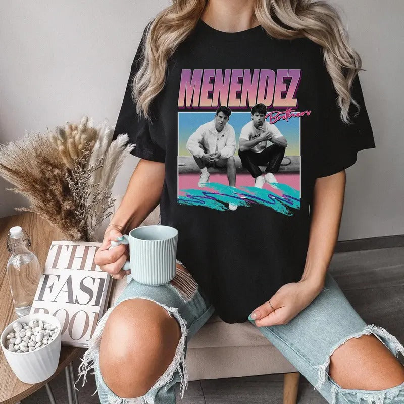 Menendez Brothers Shirt, Erik and Lyle Menendez Tee, 80s Erik & Lyle Tee, True Crime Fan Gift, Retro Monster T-Shirt, Murderabilia Menswear Streetwear