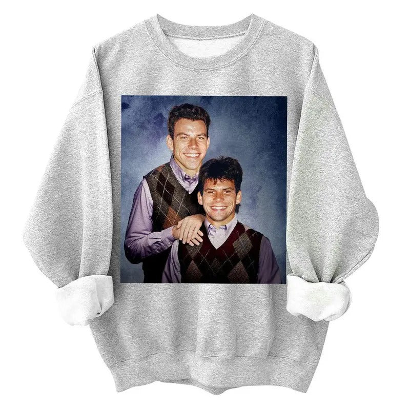 Menendez Brothers Shirt, Step Brother Free Erik And Lyle Menendez Vintage Style Graphic 90s Shirt Sweater Menswear Streetwear Man Casual Crewneck