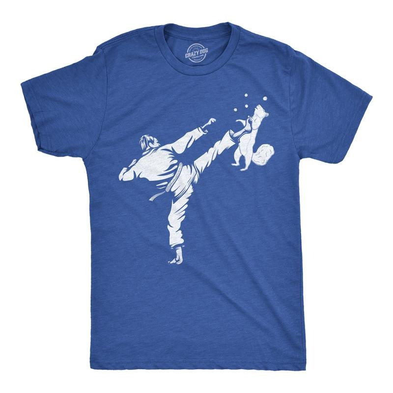 Mens Funny T Shirts Karate Kicked Squirrel Sarcastic Fighting Graphic Tee Mens Funny T Shirts Cool Tees Soft Stylish Casual Menswear Sarcastic Apparel for Men Funny Animal Short Sleeve Novelty Tees Royal -