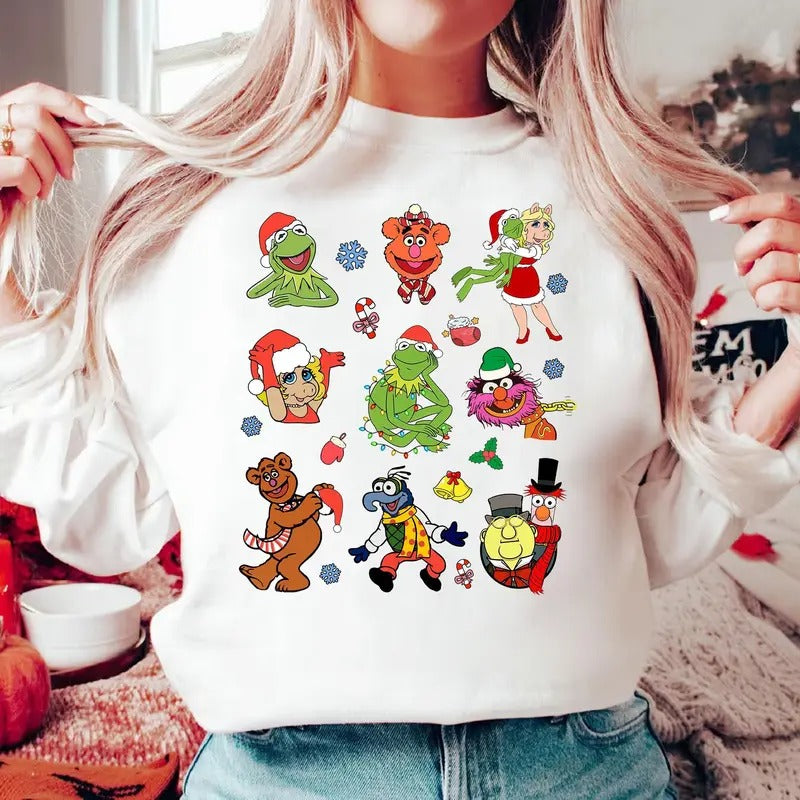 Merry Xmas Shirt Christmas Movie Shirt Christmas The Muppet Christmas Carol Shirt Kermit The Frog Christmas Shirt Kermit And Gonzo Shirt