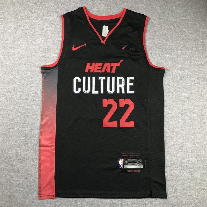 Miami Heat #22 Jimmy Butler 24 Heat 22 Black City Edition Style 4