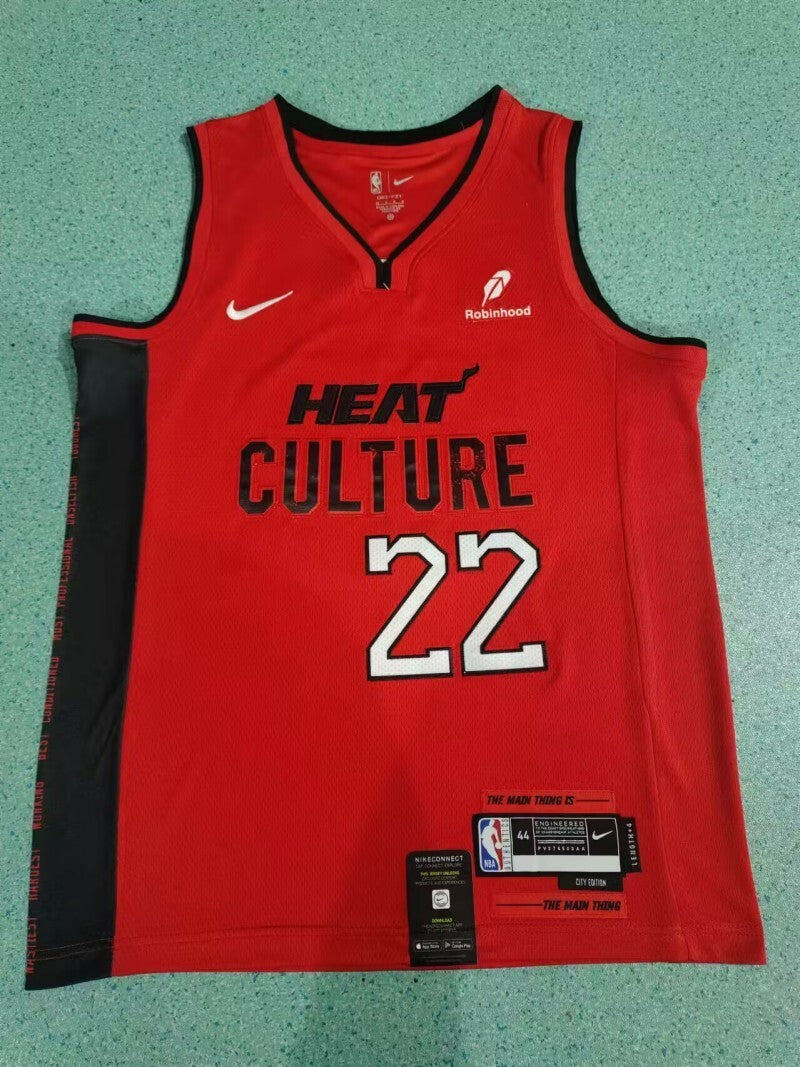 Miami Heat #22 Jimmy Butler New Season Heat 22 City Edition Style 2