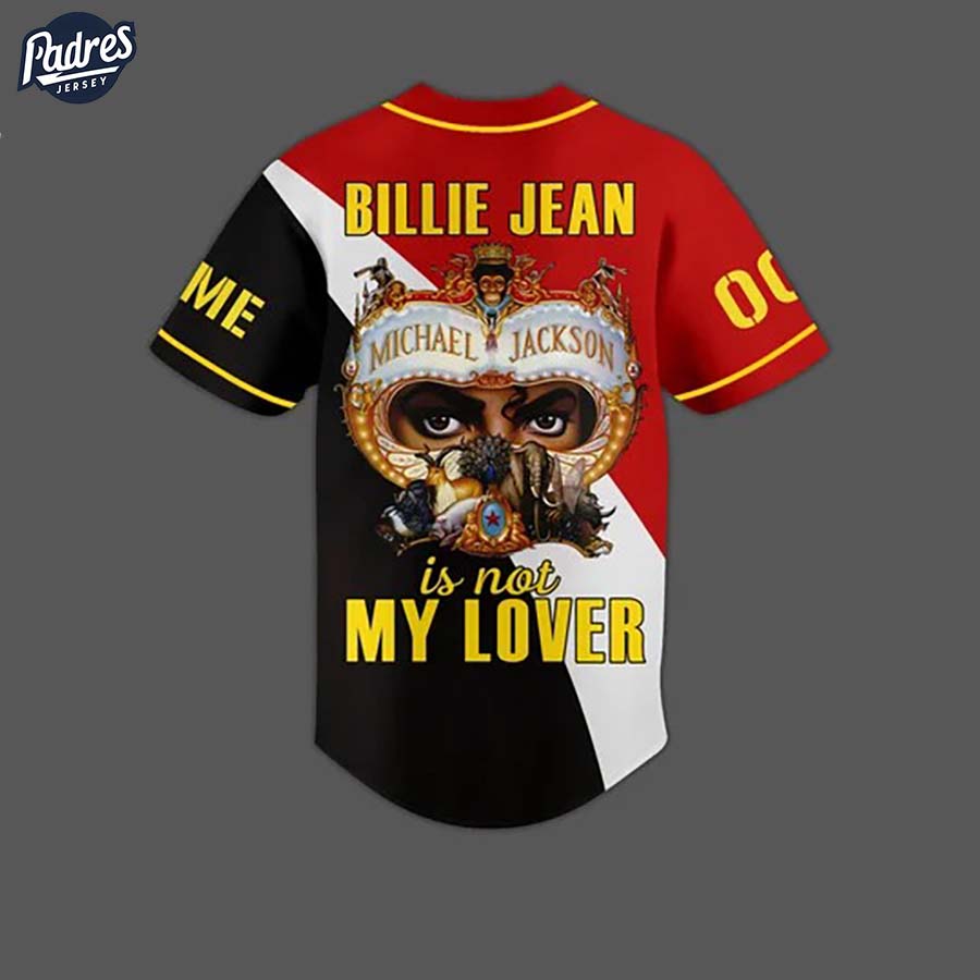 Michael Jackson Billie Jean Is Not My Lover Custom Baseball Jersey - Padres Jersey Oasis: Elevate Your Baseball Style Game