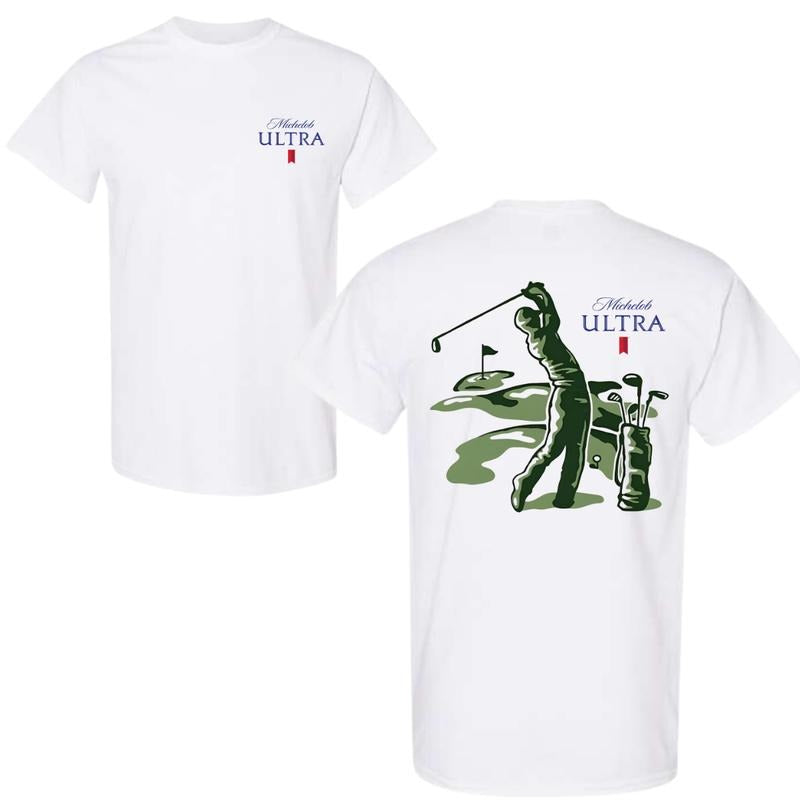 Michelob Ultra Golfing T-Shirt - 2 Side, Michelob T-Shirt, Trendy Tees For Boyfriend, For Men, For Him Hoodie, Sweatshirt
